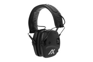 AXIL TRACKR Blu Earmuffs with Bluetooth has a cushioned headband.